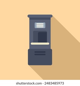 Automated self service check in machine allowing passengers to check in for their flights