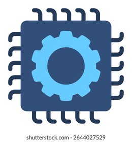 Icono de sistema automatizado para la ilustración