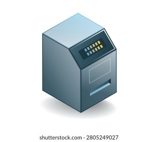 Automated Teller Machine ATM Illustration for Digital Banking and Financial Technology