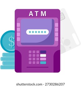 Automated Teller Machine Cash-Abhebung