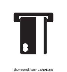 Automated teller machine, credit card, cash icon vector design