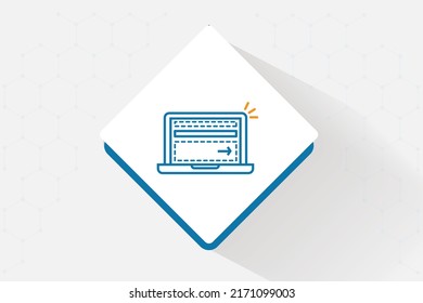 Automated testing icon vector design