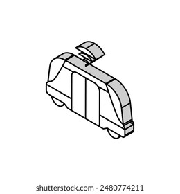 automated transport isometric icon vector. automated transport sign. isolated symbol illustration
