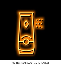 automatic air freshener neon light sign vector. automatic air freshener illustration