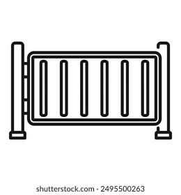 Automatic barrier regulating traffic and limiting access to private property