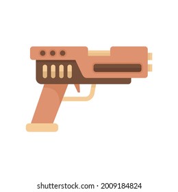 Automatic blaster icon. Flat illustration of automatic blaster vector icon isolated on white background