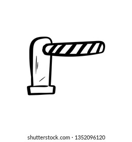 Automatic car barrier doodle