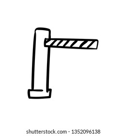 Automatic car barrier doodle