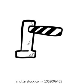 Automatic car barrier doodle