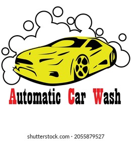 automatic car sport wash logo icon vector 
