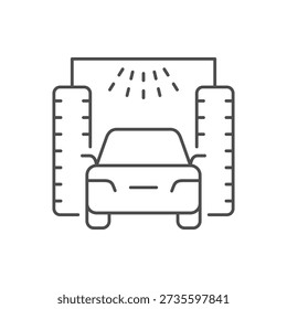 Automatic car wash line icon