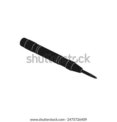 Automatic Center Punch with Brass Handle