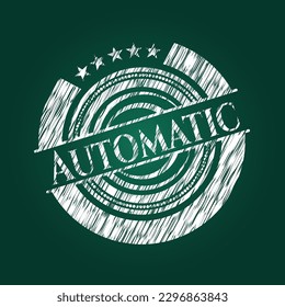 Automatic chalk emblem. Vector Illustration. Detailed. 