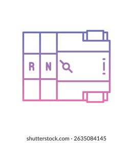 Automatic Changeover Icon vector stock illustration