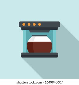 Automatic coffee machine icon. Flat illustration of automatic coffee machine vector icon for web design