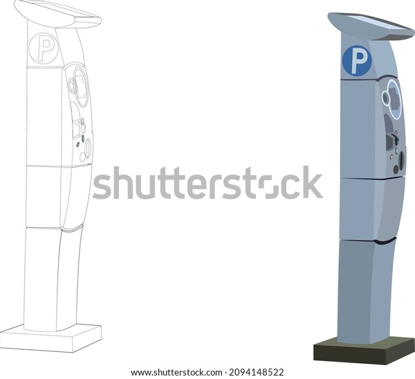 automatic column for parking\
payment