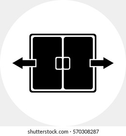 Automatic door simple icon