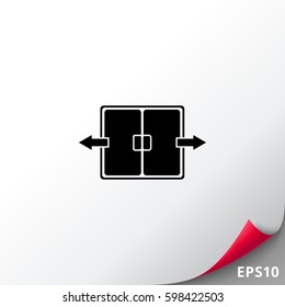 Automatic door simple icon