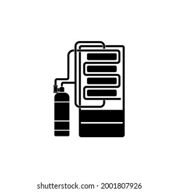 automatic fire extinguisher icon vector sign symbol