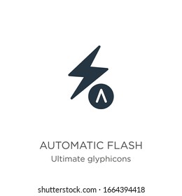 Automatic flash icon vector. Trendy flat automatic flash icon from ultimate glyphicons collection isolated on white background. Vector illustration can be used for web and mobile graphic design, logo,