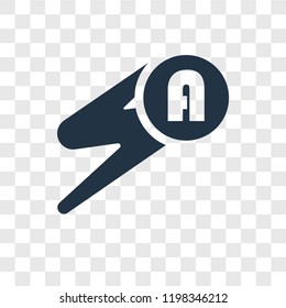 Automatic Flash vector icon isolated on transparent background, Automatic Flash transparency logo concept