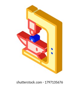 automatic forge isometric icon vector. automatic forge sign. isolated symbol illustration
