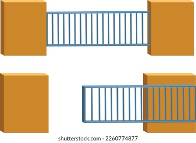 
An automatic garage-door vector. Garage vector