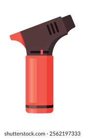 Automatic gasoline lighter vector illustration