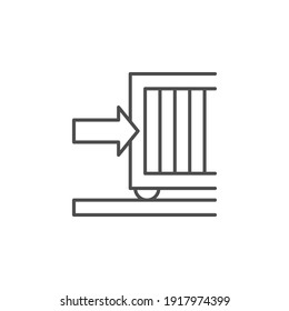 Automatic Gates Line Outline Icon