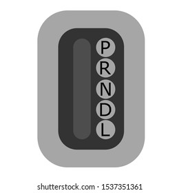 Automatic gear box icon isolated. Flat design vector illustration.