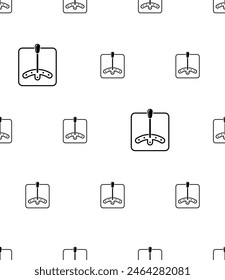 Automatic Gear Icon Seamless Pattern, Self Shifting Gear Transmission Vector Art Illustration