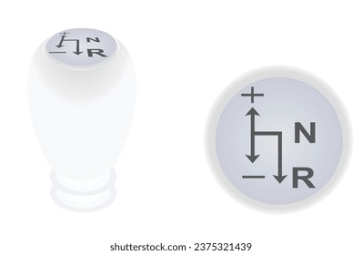Automatic gear stick. vector illustration