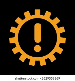 Automatic Gearbox simple sign of car dashboard engine light sign alert