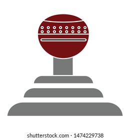 automatic gearshift icon. flat illustration of automatic gearshift vector icon. automatic gearshift sign symbol