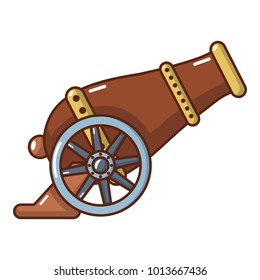 Automatic gun icon. Cartoon illustration of automatic gun vector icon for web.