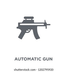 Automatic Gun icon. Automatic Gun design concept from Army collection. Simple element vector illustration on white background.