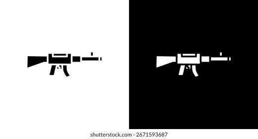 Icono de pistola automática. paquete de símbolos de Vector de Diseño gráfico