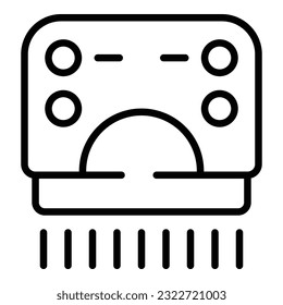 Automatic hand dryer icon outline vector. Toilet machine. Dry air