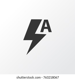 Automatic icon symbol. Premium quality isolated thunder element in trendy style.