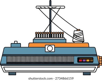 Automatische Industriestrick- und Garnwebmaschine