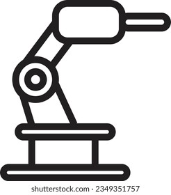 Automatic Industry Robot Outline Icon