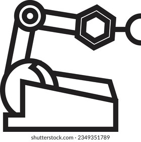 Automatic Industry Robot Outline Icon
