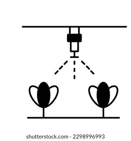 Automatic irrigation Color Vector Icon which can easily modify

