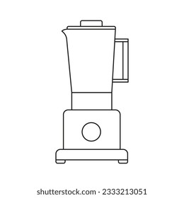 Automatic kitchen blender icon on a white background. Vector image.