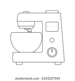 Automatic kitchen blender icon on a white background. Vector image.