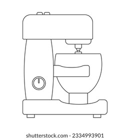 Automatic kitchen blender icon on a white background. Vector image.