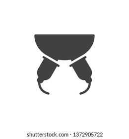 Automatic milking udder vector icon. filled flat sign for mobile concept and web design. Milk udder glyph icon. Symbol, logo illustration. Pixel perfect vector graphics