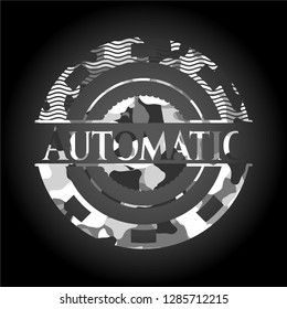 Automatic on grey camouflage pattern