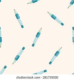 automatic pencil , cartoon seamless pattern background