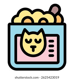 Alimentador automático para animais de estimação distribuindo alimentos, fornecendo um sistema de refeição conveniente e controlado para gatos